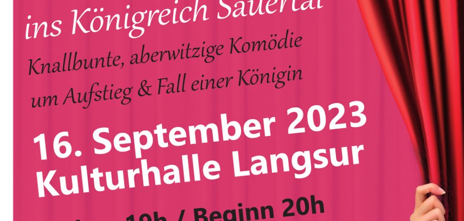 Flyer Saalü kommt ins Königreich Sauertal