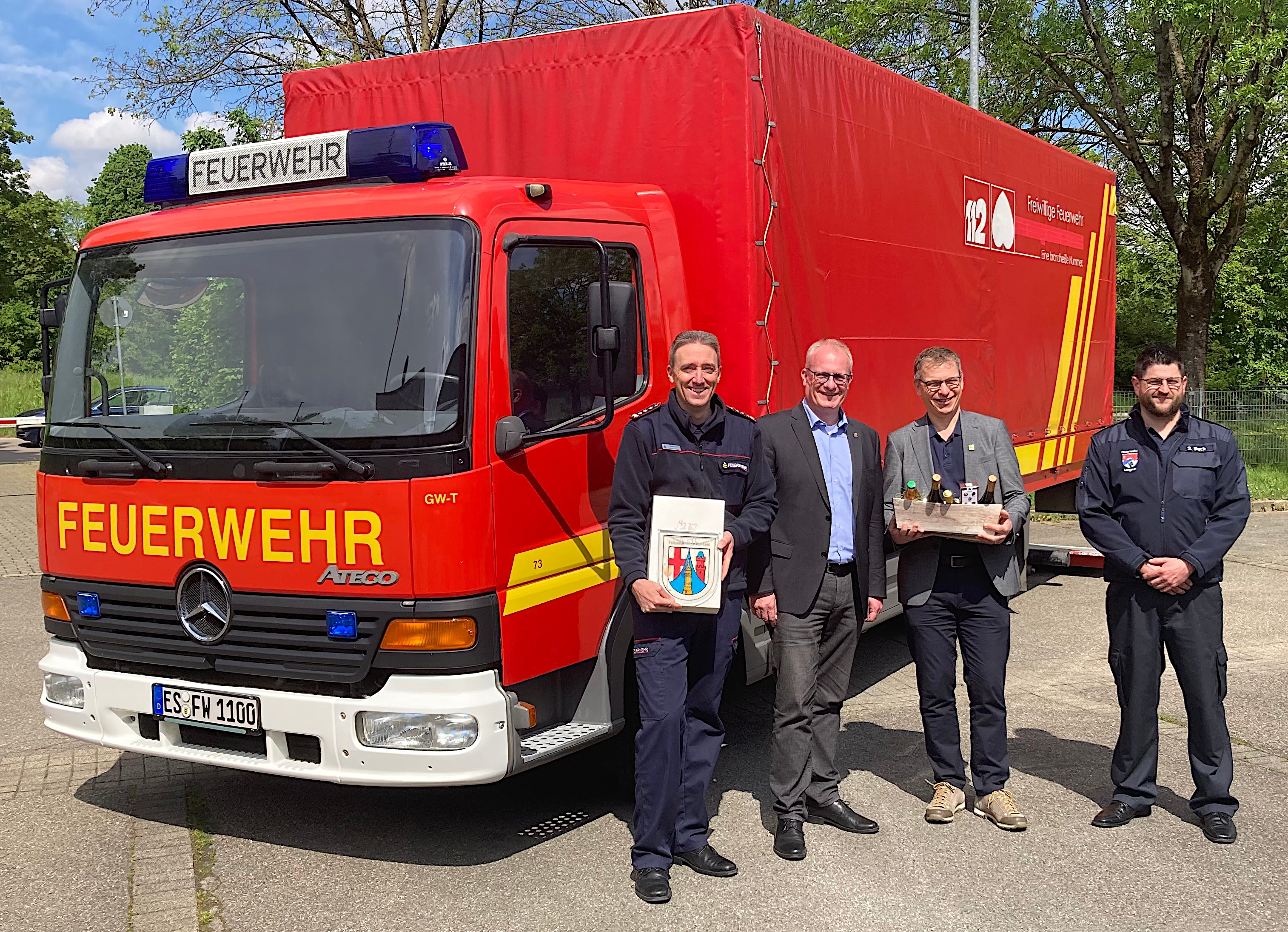 Fahrzeugübergabe: Großzügige Spende an die Feuerwehr/Wasserwehr Langsur  