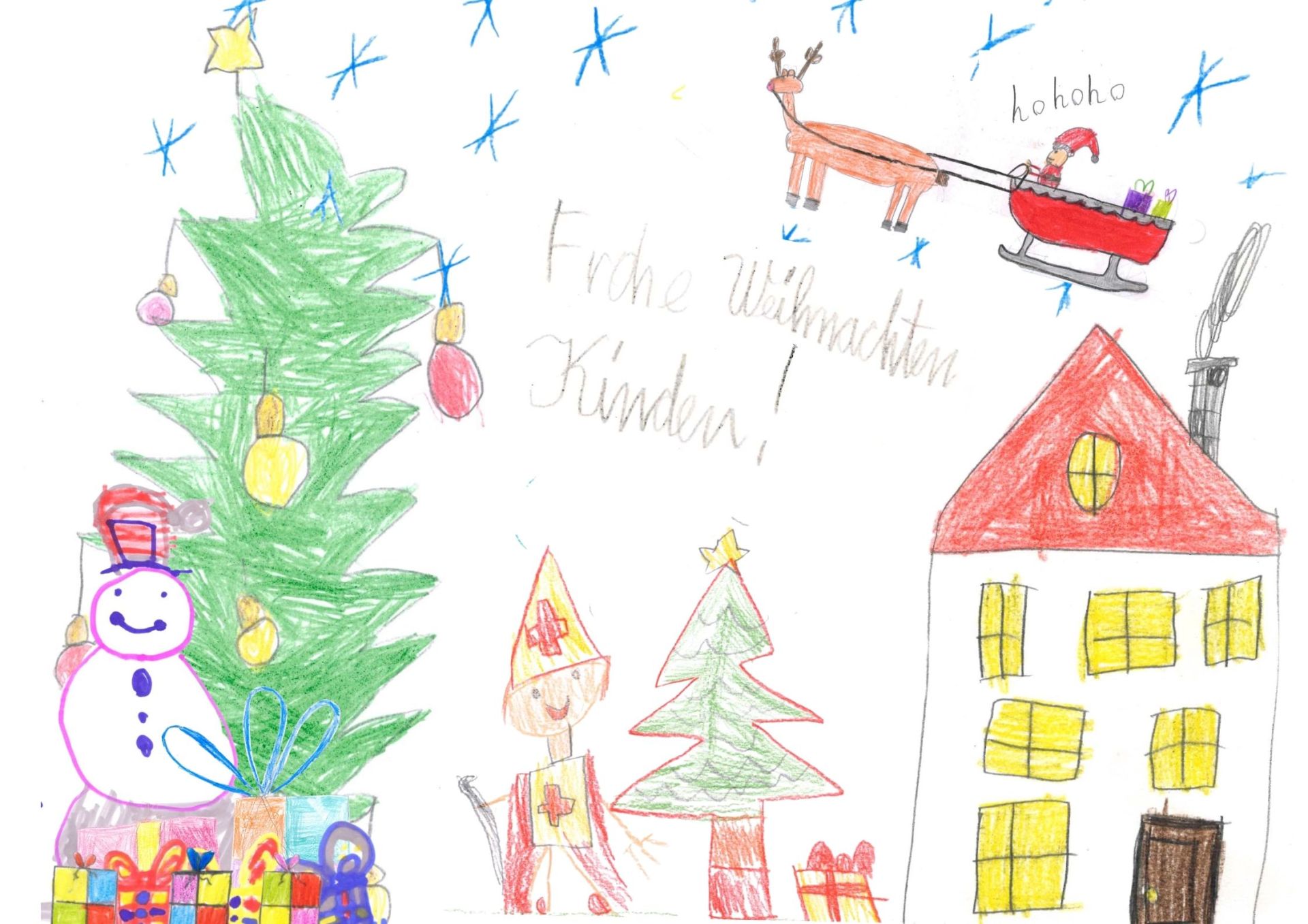 Collage aus den Kunstwerken der Grundschulen Trier-Land