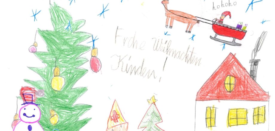 Collage aus den Kunstwerken der Grundschulen Trier-Land