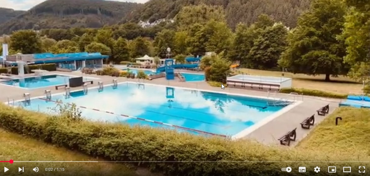 Beispielbild des Kylltalbades aus einem Videoschnipsel bei Youtube