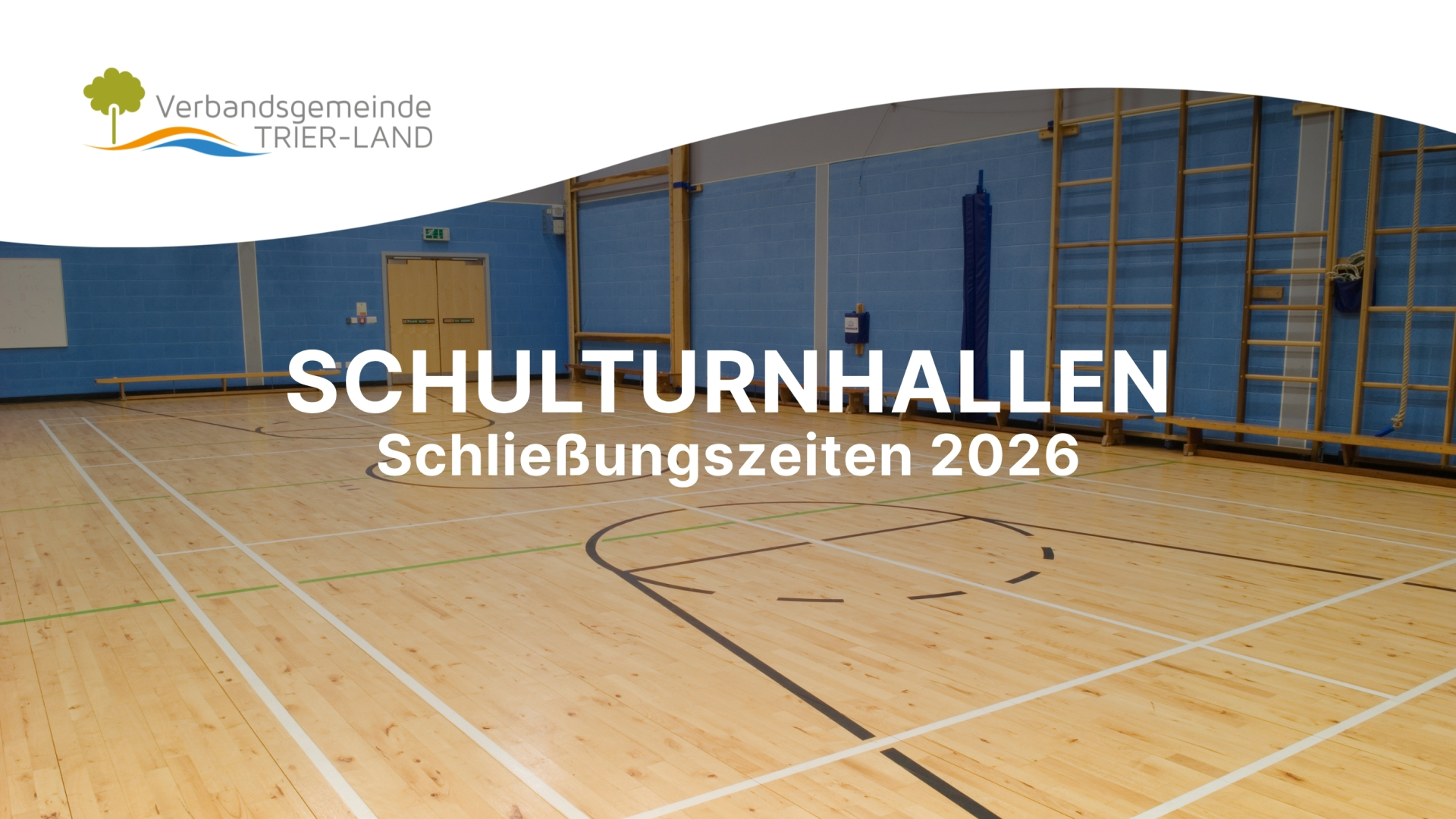 Schulturnhallen - Schließungszeiten 2026
