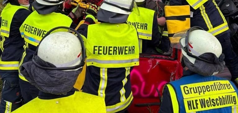 Übung mit einem Freiwilligen