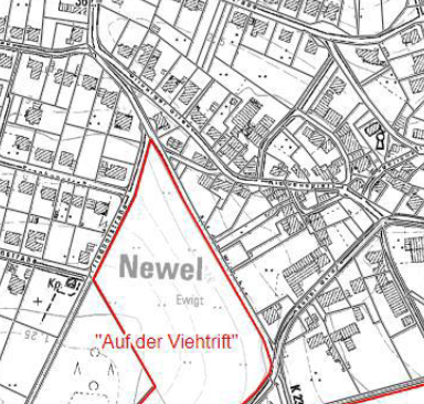 Flächennutzungsplan Newel Kartenansicht