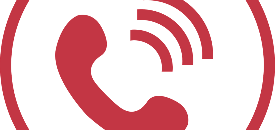 Symbolfoto Telefon rot mit Klingel